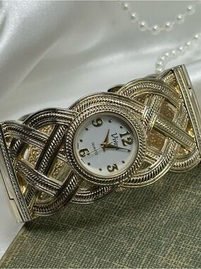 Chunky Gold Cuff Watch